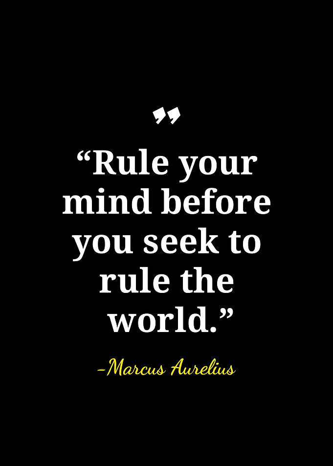 Marcus Aurelius Inspirational Quote Poster