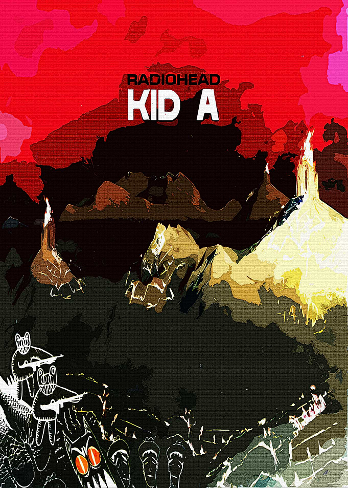 Radiohead Kid A Album Art Poster