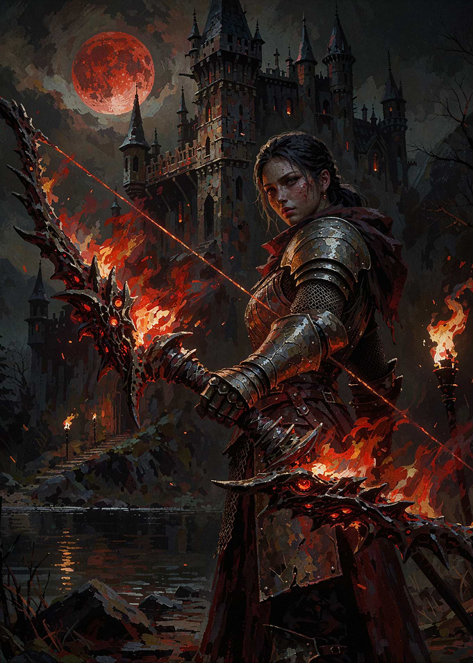Warrior Archer Before Dark Castle