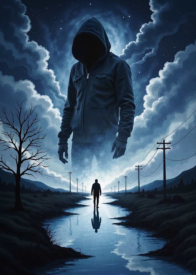 Hooded Figure Dark Fantasy Poster