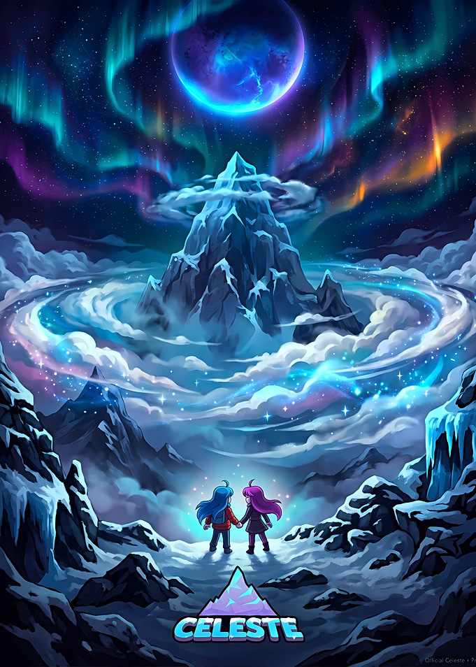 Celeste Mountain Game Art