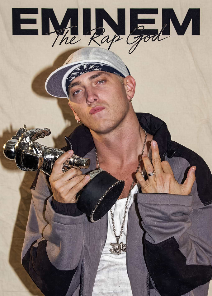 Eminem The Rap God potrait art
