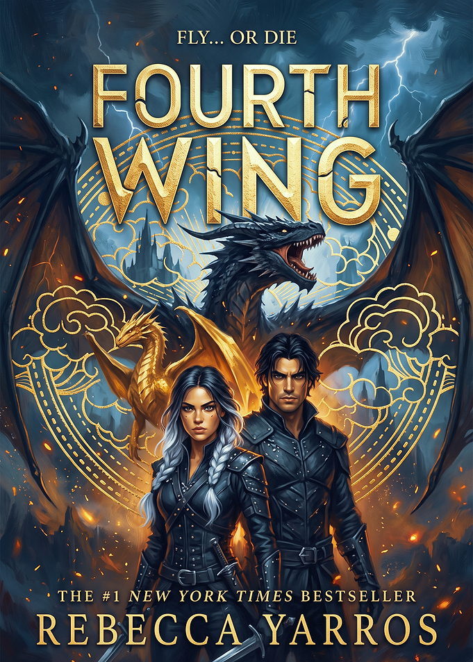 Fourth Wing Book Cover Art
