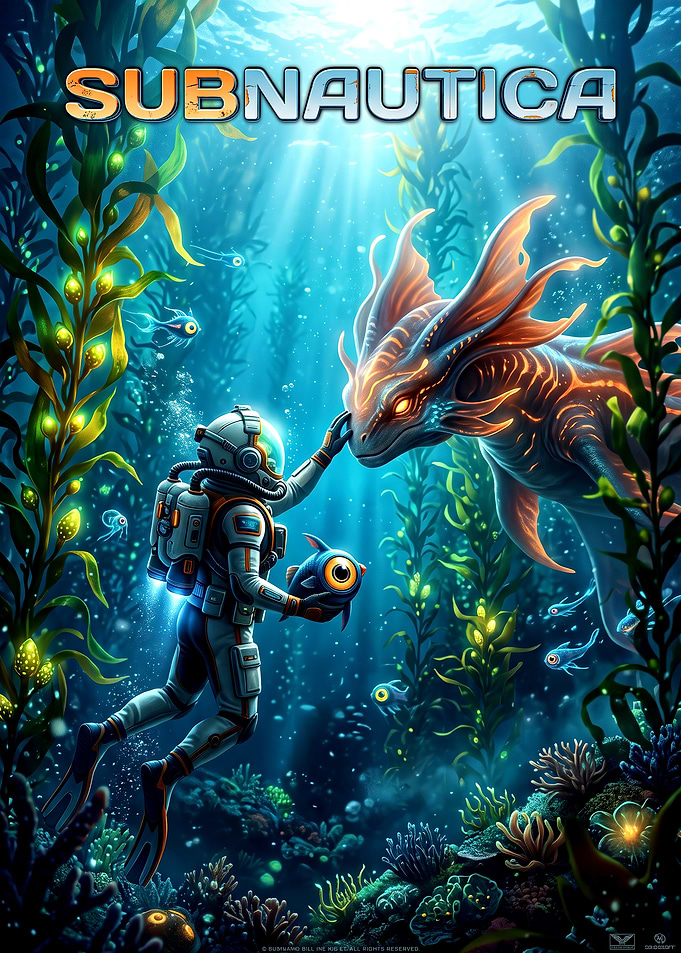 Subnautica Underwater Exploration Poster
