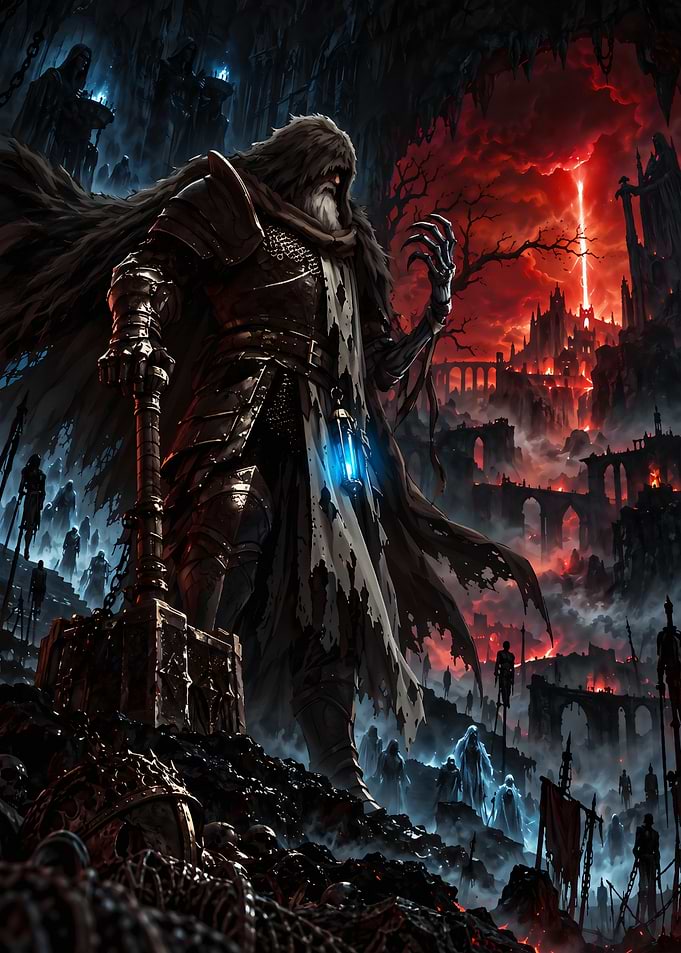 Dark Lord in Fallen Hellscape