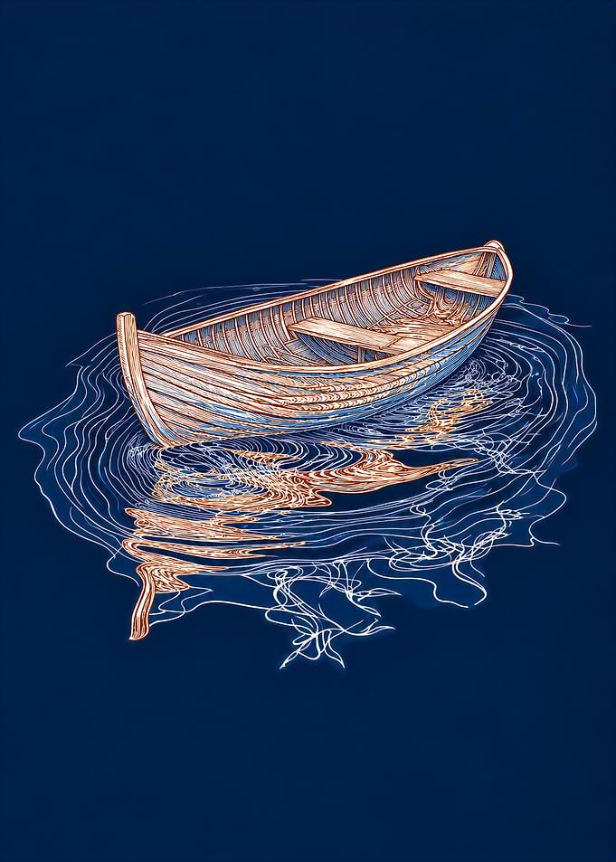 Rowboat Ripples - Midnight Water