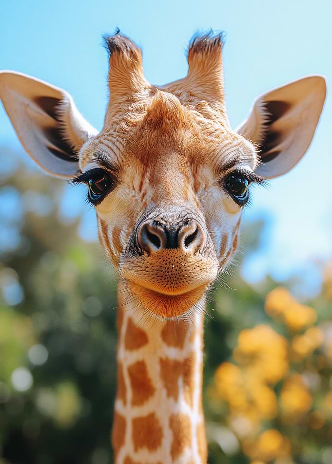 Close-up Portrait of a Giraffe