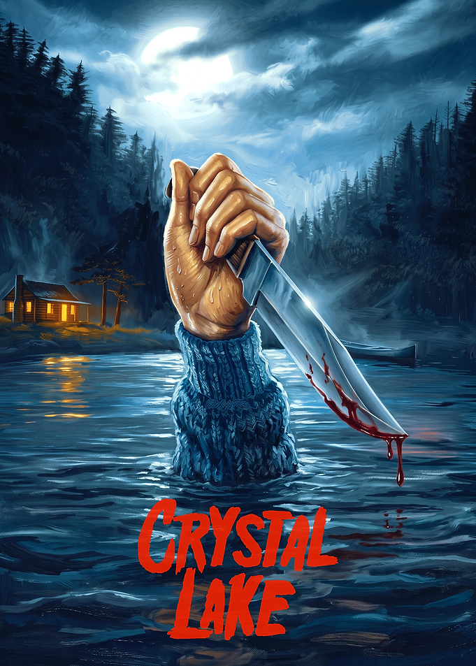 Crystal Lake Horror Movie Poster