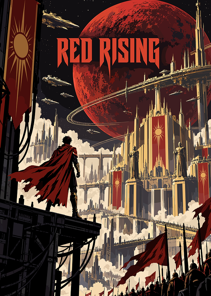 Red Rising Sci-Fi Poster Art