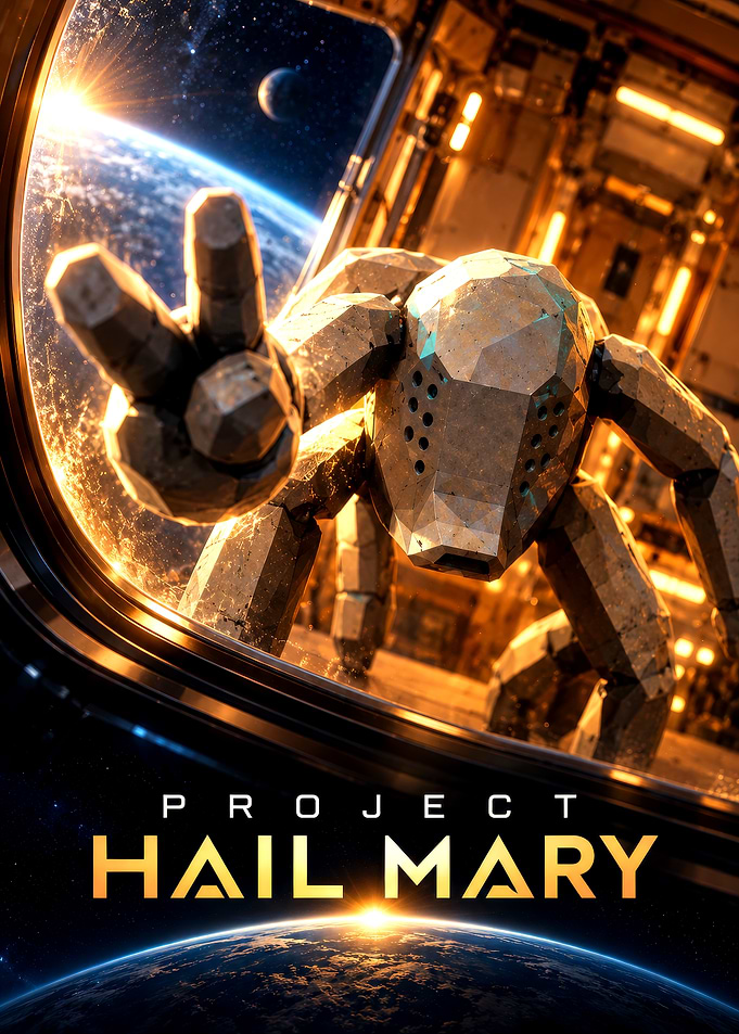 Project Hail Mary Rocky Space Poster