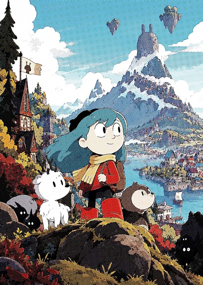 Hilda and Friends Adventure Illustration