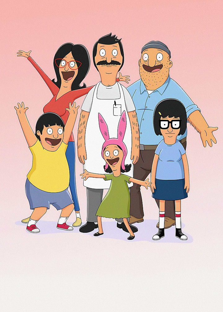The Belcher Family from Bob's Burgers