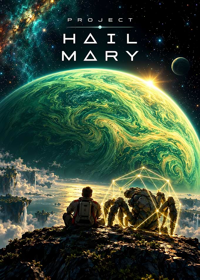 Project Hail Mary Space Poster