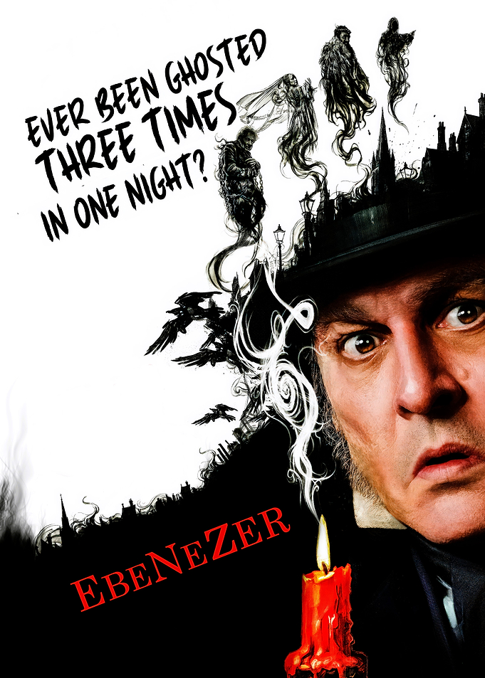 Ebenezer Scrooge Ghostly Movie Poster