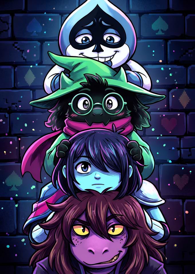 Deltarune Characters Stacked Portrait