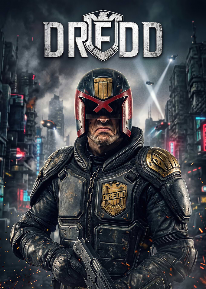 Judge Dredd Futuristic Law Enforcer Poster