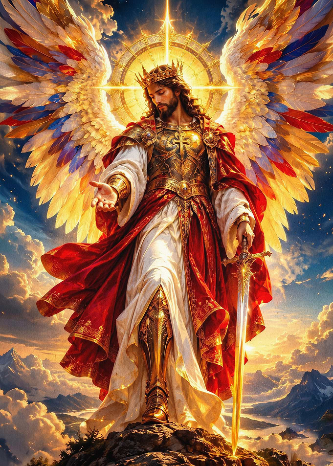 Archangel Warrior King Fantasy Art