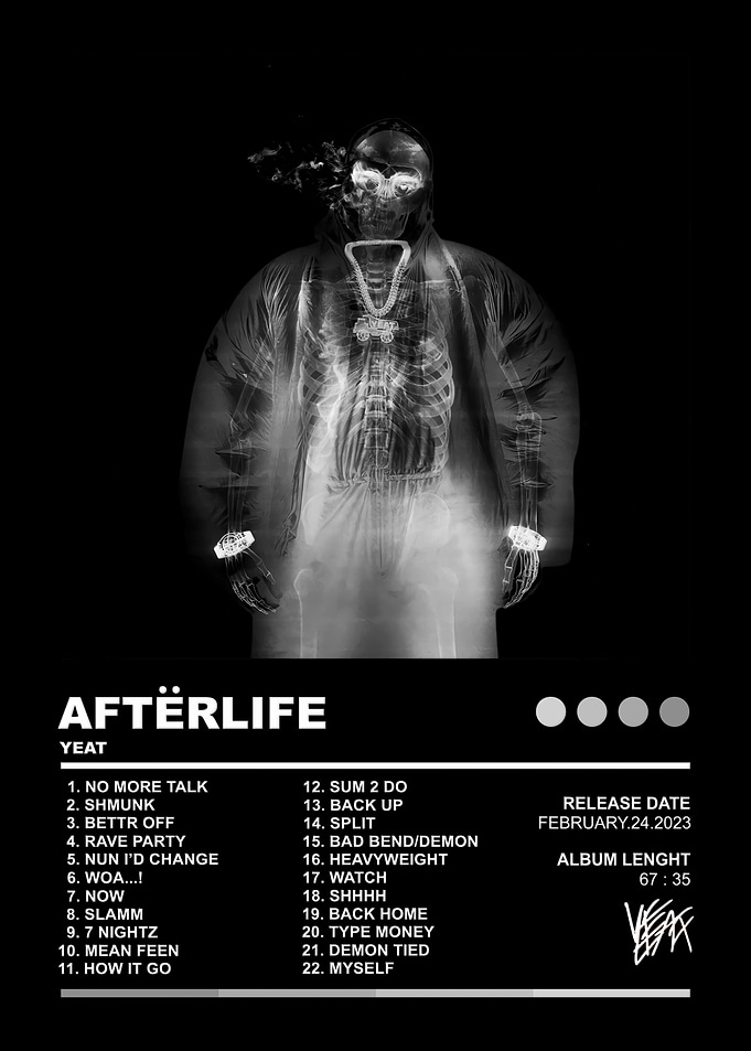 Yeat Afterlyfe Album Cover Poster