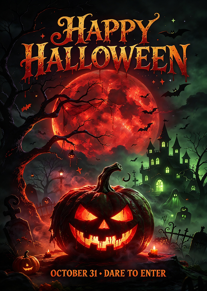 Spooky Happy Halloween Poster