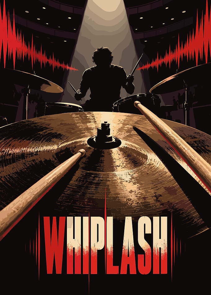 Whiplash Movie Poster Drummer Art