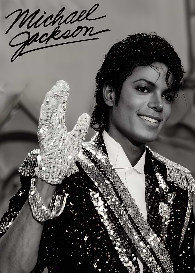 Michael Jackson Iconic Sequin Portrait