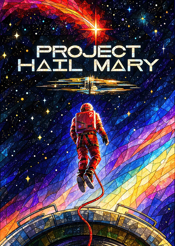Project Hail Mary Stained Glass