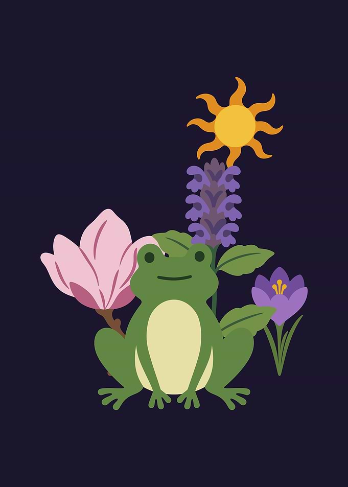 Frog Flowers Kids Gift Idea
