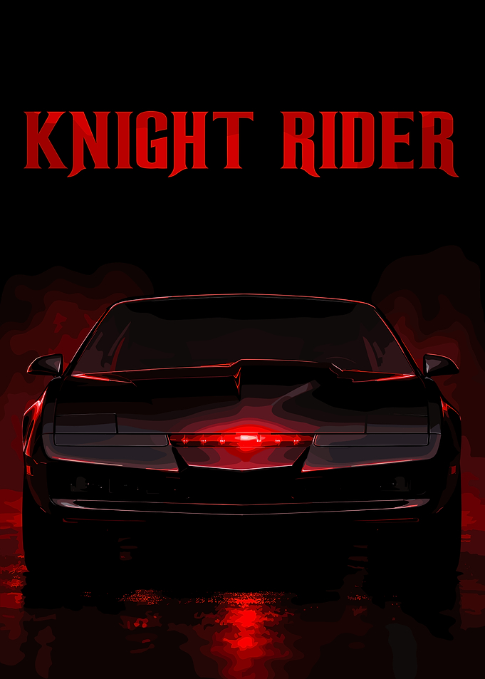 Knight Rider KITT Car Poster