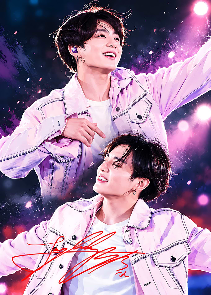 Jungkook BTS Concert Performance Poster