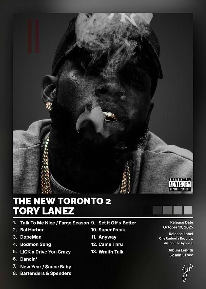 Tory Lanez The New Toronto 2 Poster