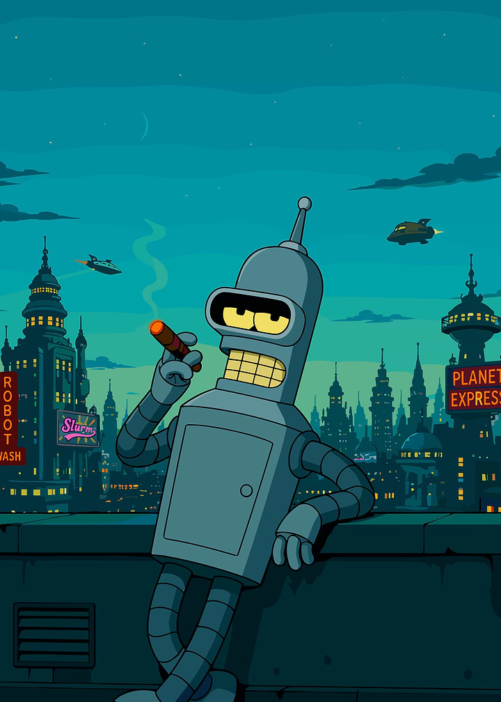 Bender Bending Rodriguez from Futurama
