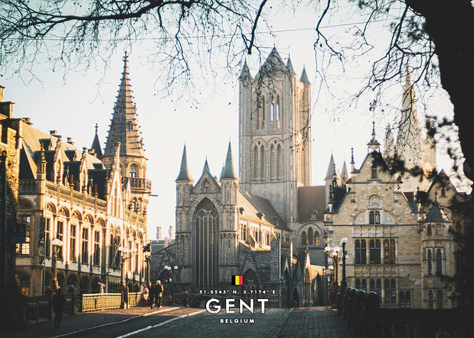 Historic Architecture of Gent, Belgium