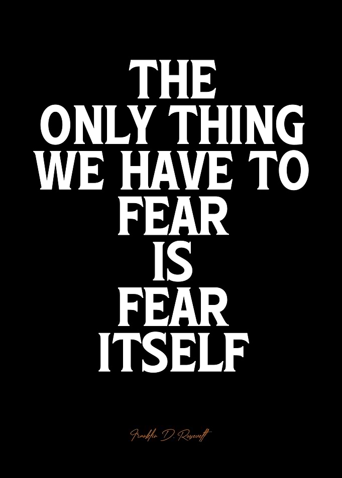 Franklin D. Roosevelt Inspirational Quote Poster