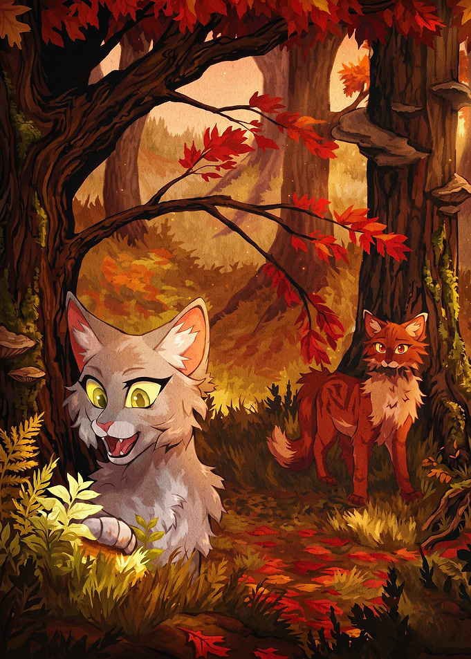 Warrior Cats Autumn Forest Art