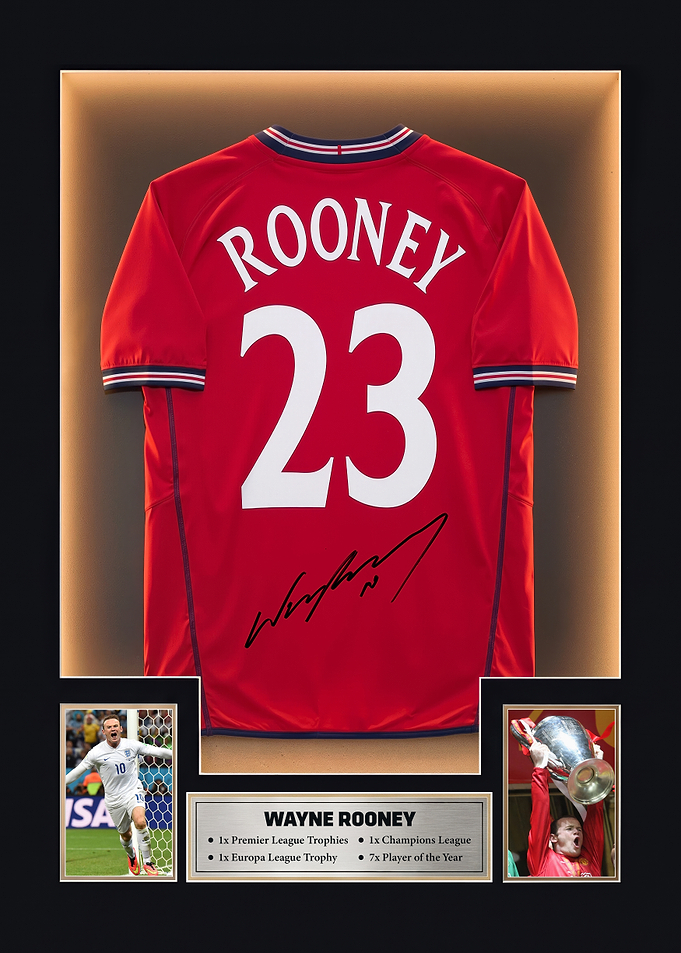 Wayne Rooney Jersey Display