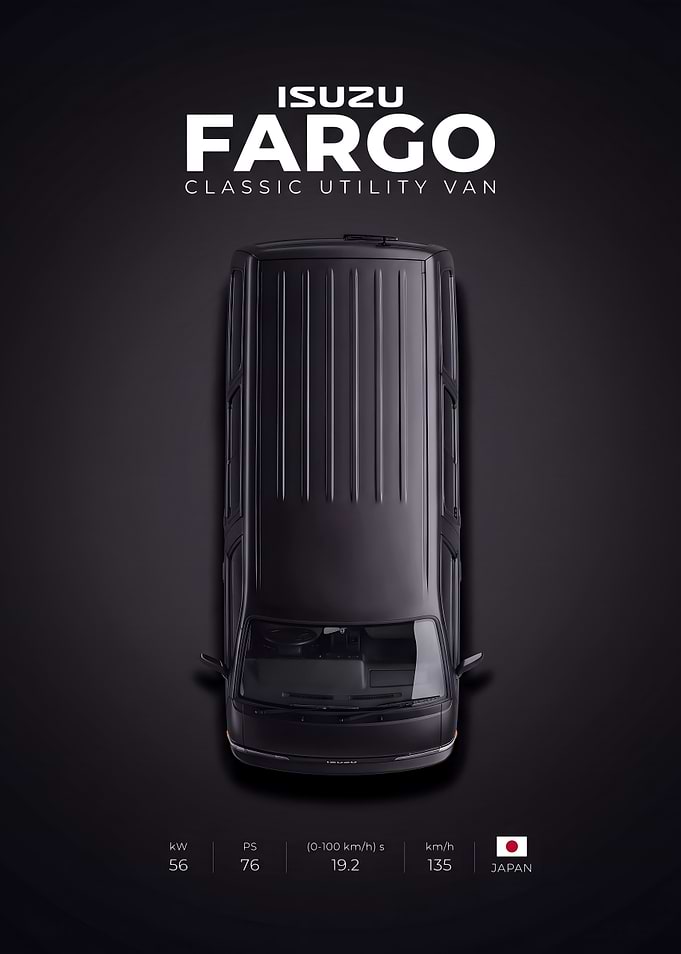 Isuzu Fargo Classic Utility Van Poster