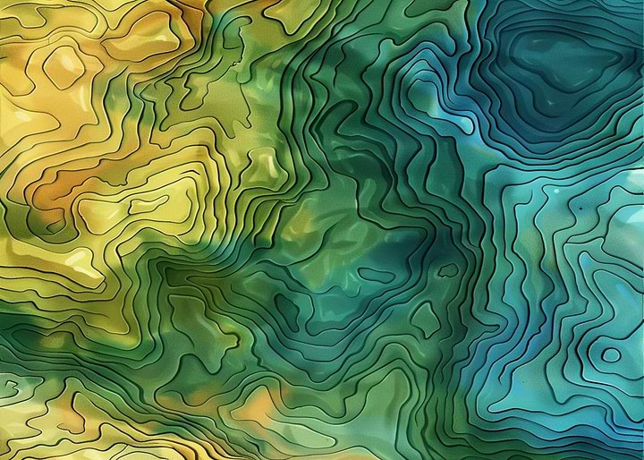 Topographic Map Abstract Pattern