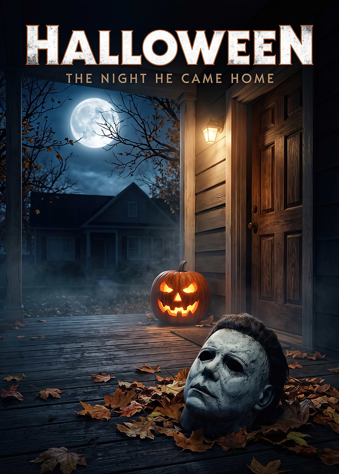 Halloween Michael Myers Porch Poster
