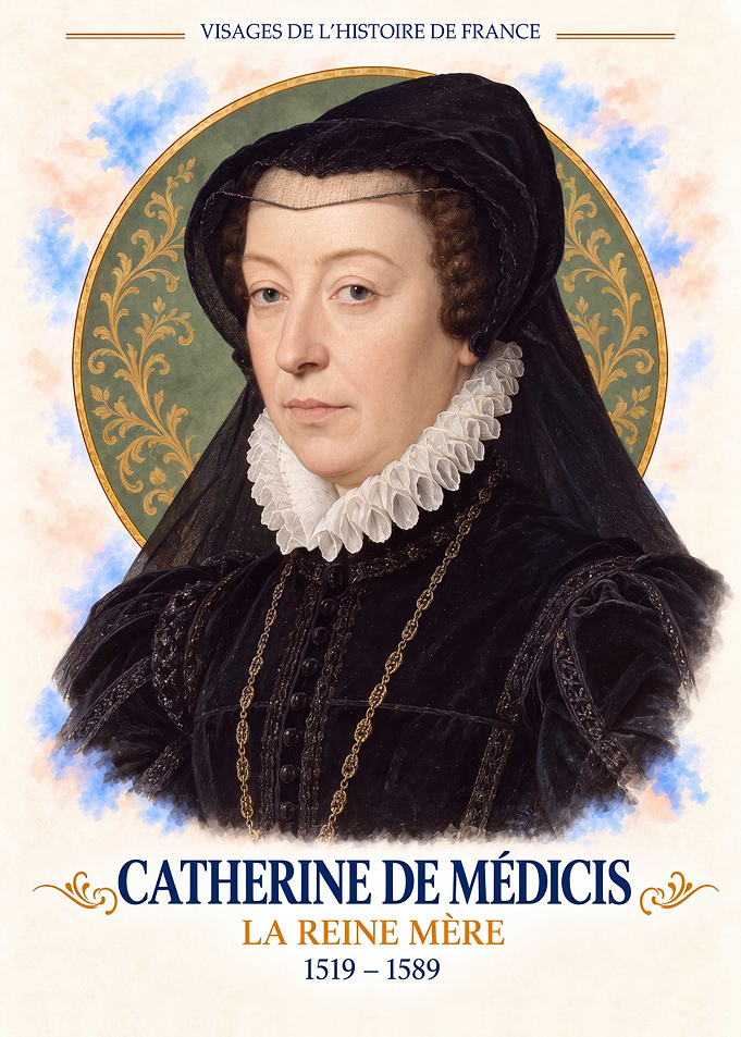 Catherine de Medici Historical Portrait Poster