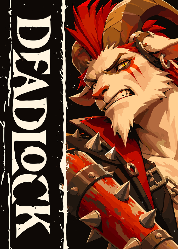 Billy Deadlock Game Character Portrait