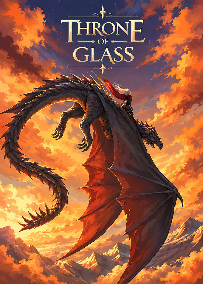Throne of Glass Dragon Rider Poster