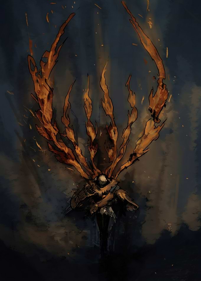 Dark Fantasy Fire Keeper Fan Art