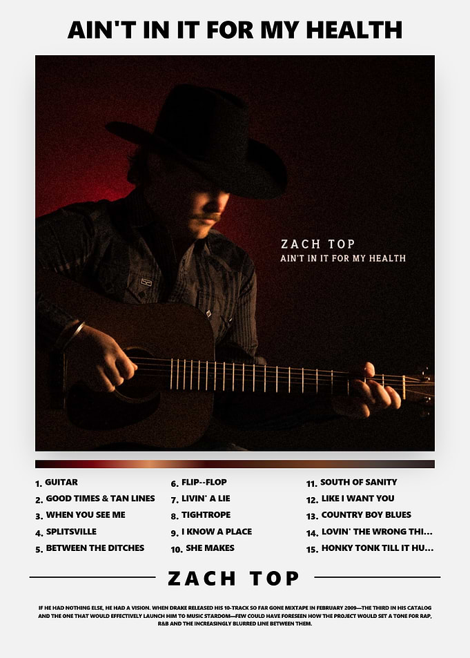 Zach Top Music Album Poster