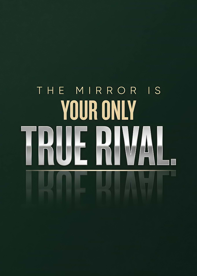 The Mirror Is Your Only True Rival Self Improvement