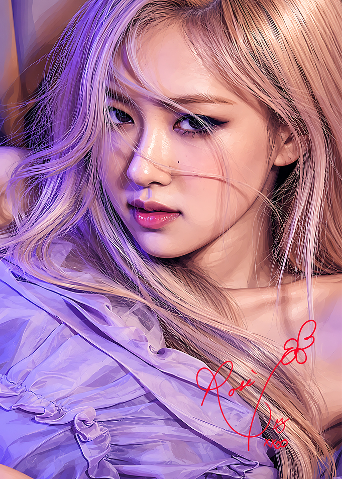 Portrait of Rosé from BLACKPINK