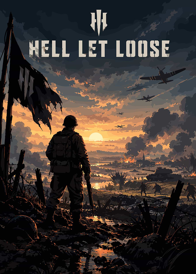 Hell Let Loose World War II Poster