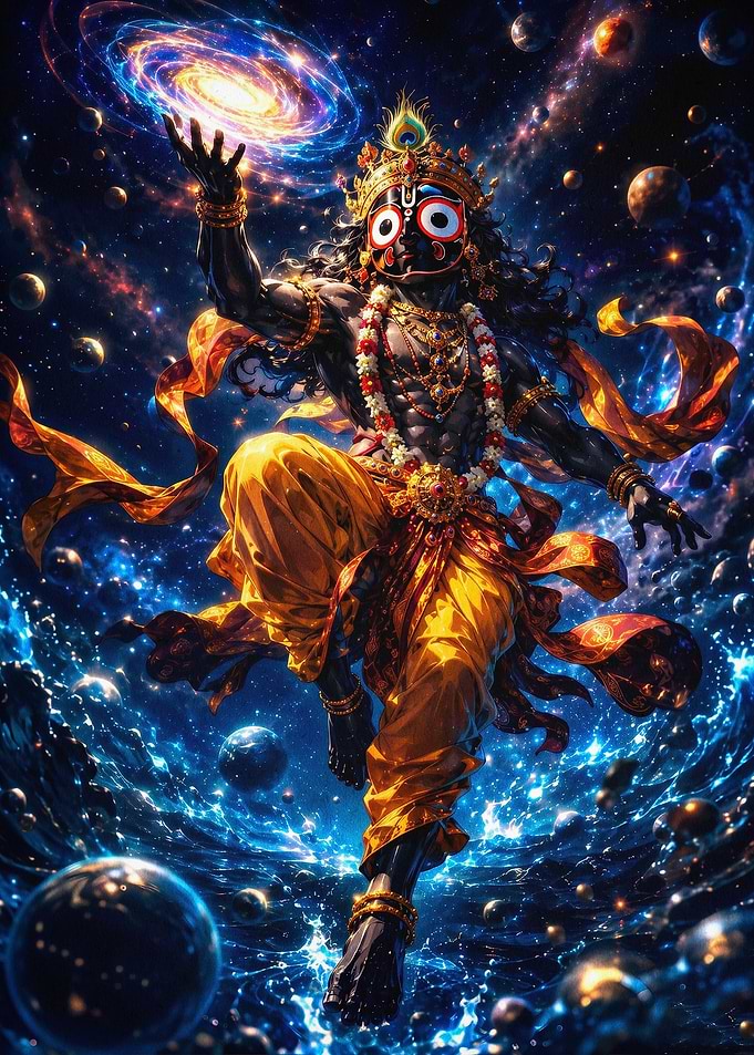 Jagannath Cosmic Space Art Poster