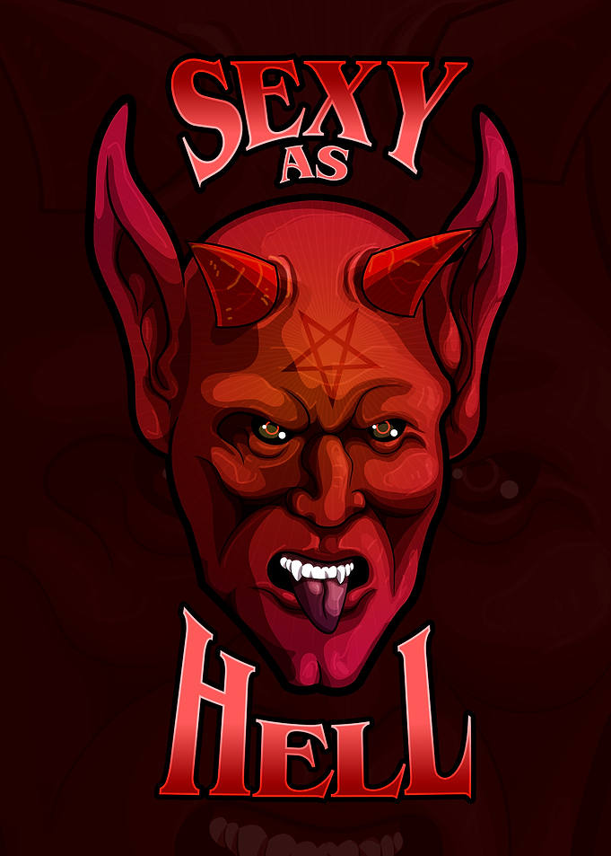 Sexy As Hell Devil Illustration