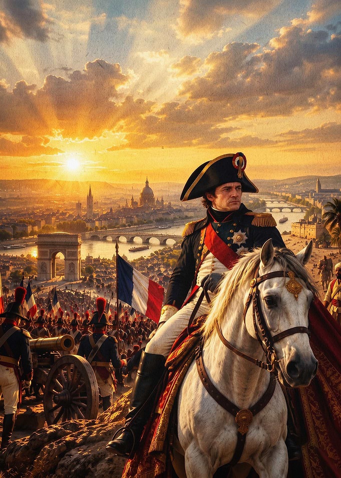 Napoleon French Army Retro Poster