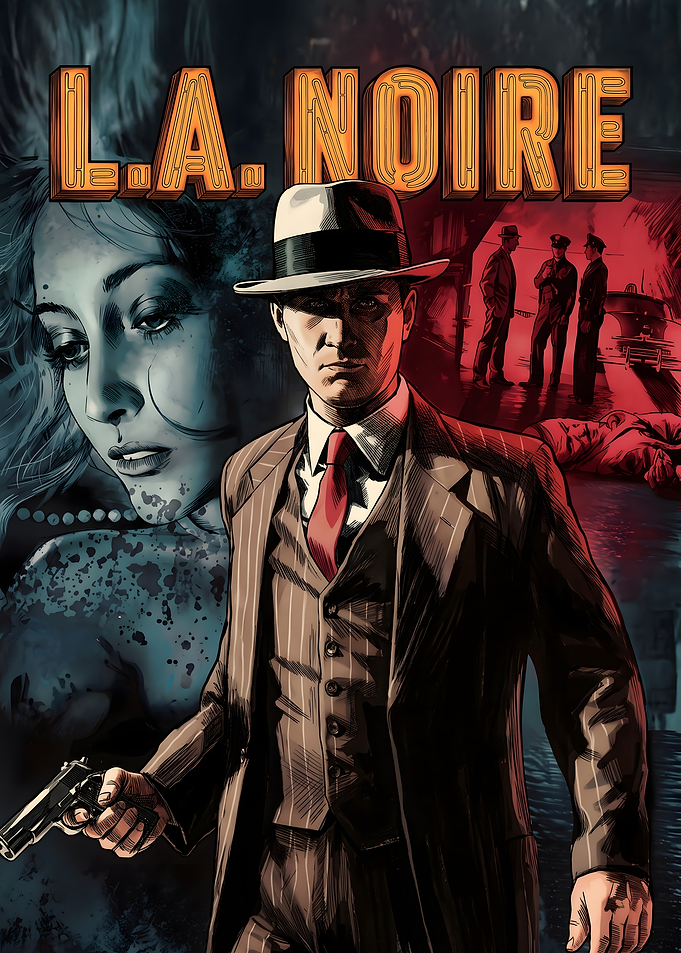 L.A. Noire Detective Game Poster